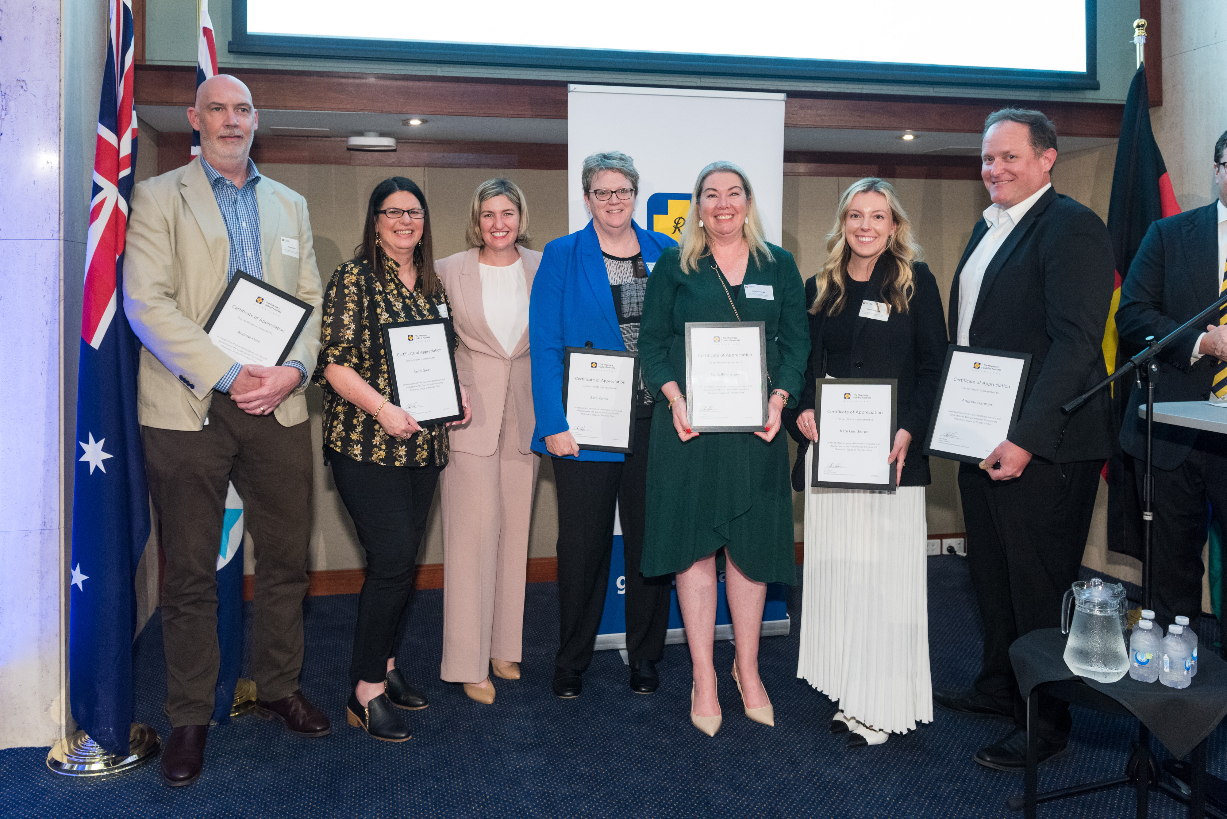 Recipients of the Full Scope Appreciation Certificate with Minister Shannon Fentiman, Minister for Health, Mental Health and Ambulance Services and Minister for Women